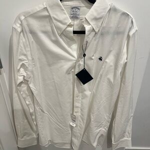 Brooks Brothers White Casual Button Down Shirt